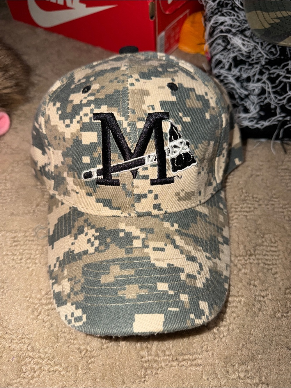 Camouflage 'M' Adjustable Cap